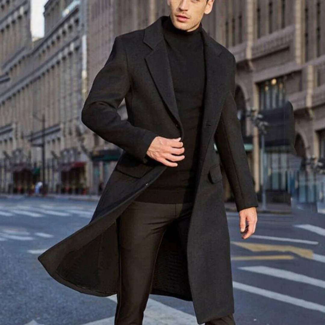Manteau D'hiver Homme XIOS - Gris - Taille L (poitrine 47") - 100% Coton - Zippé - Occasion TB état