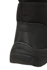 Bottes de Neige Femme Montantes Doublées Polaire Sherpa