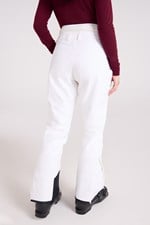 Pantaloni da sci da donna a vita alta in softshell con fodera in pile