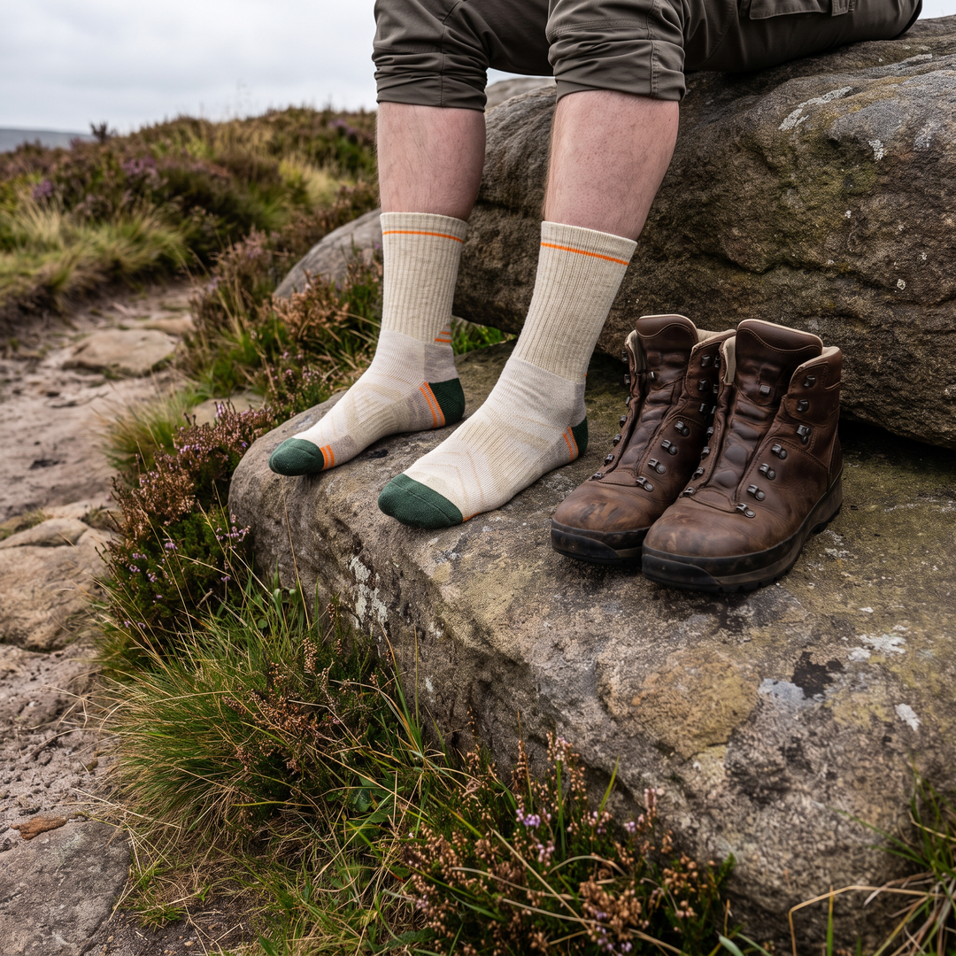 Men's Padded Wool-Blend Hiking Socks