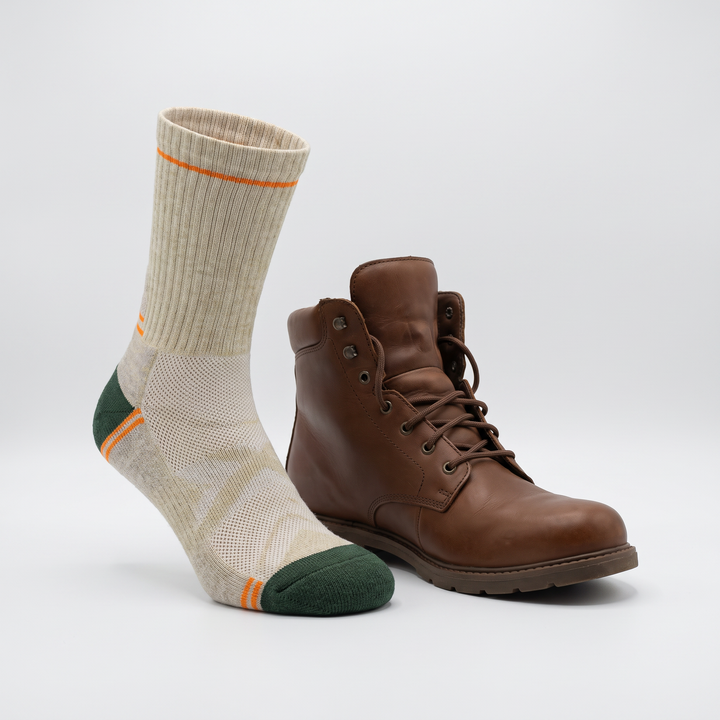 Men's Padded Wool-Blend Hiking Socks