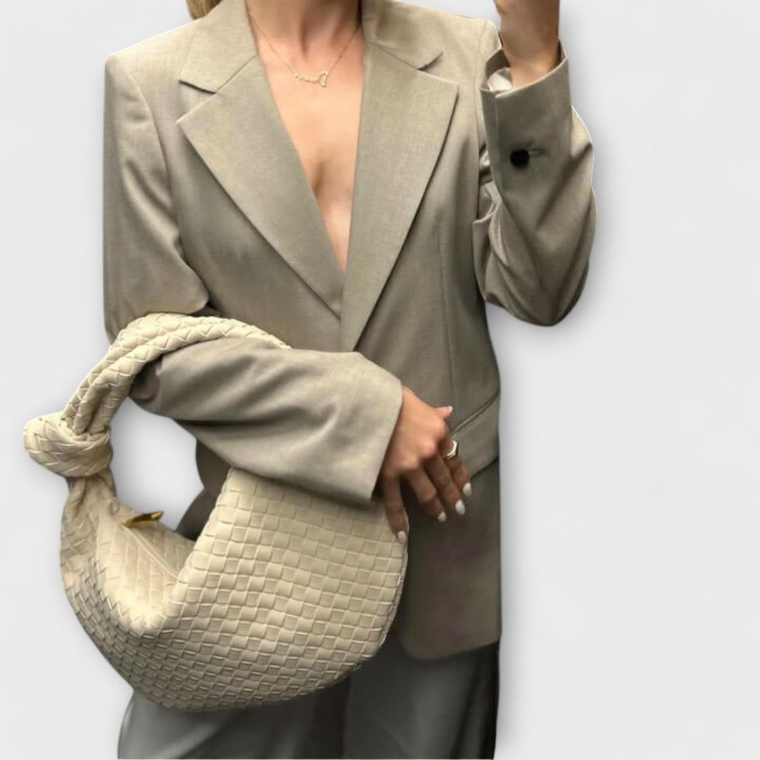 Sac à Main Tressé Femme Grand Format – Détails Noués