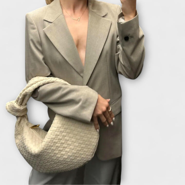 Sac à Main Tressé Femme Grand Format – Détails Noués
