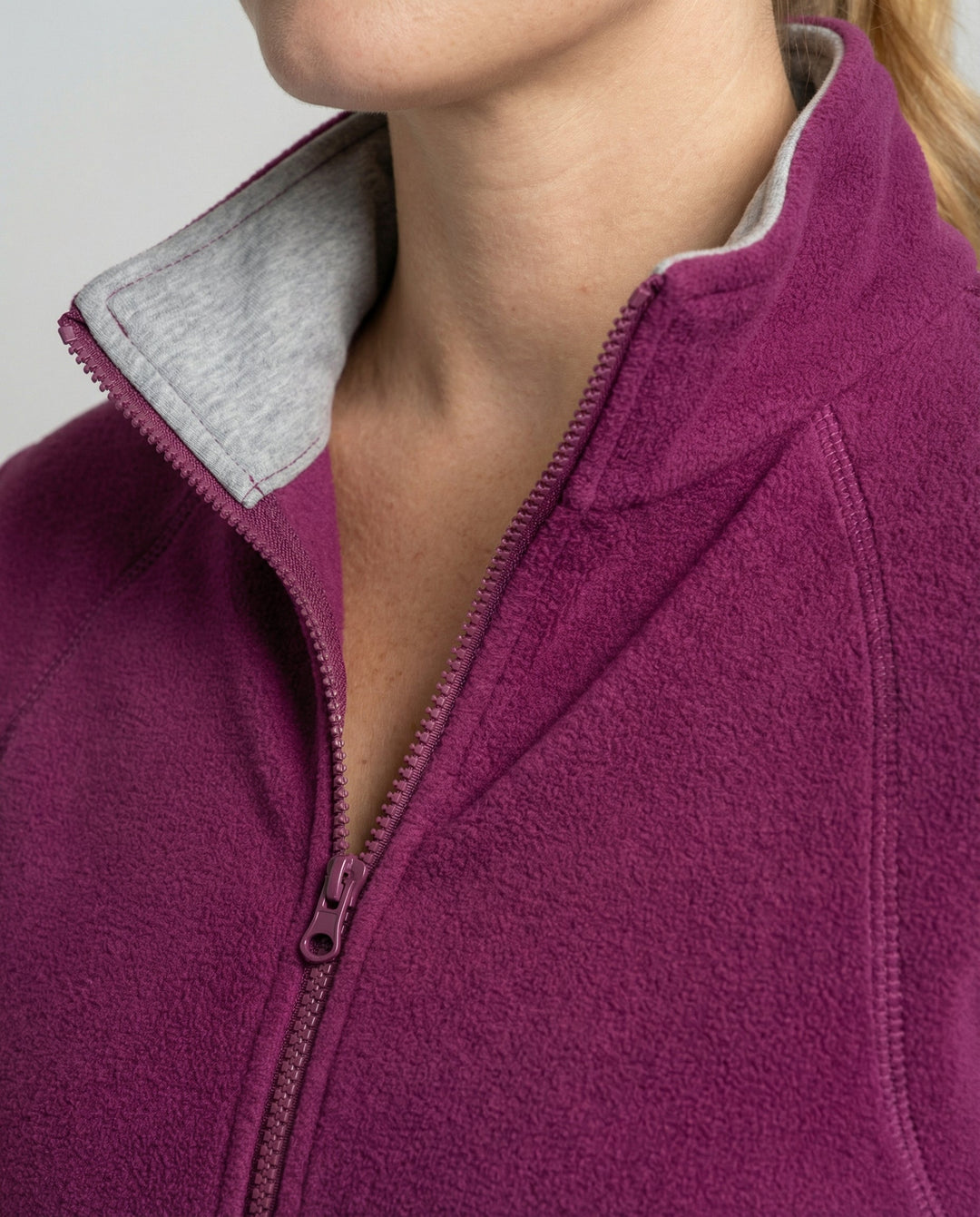 Veste Polaire Femme – Col Montant Zippé