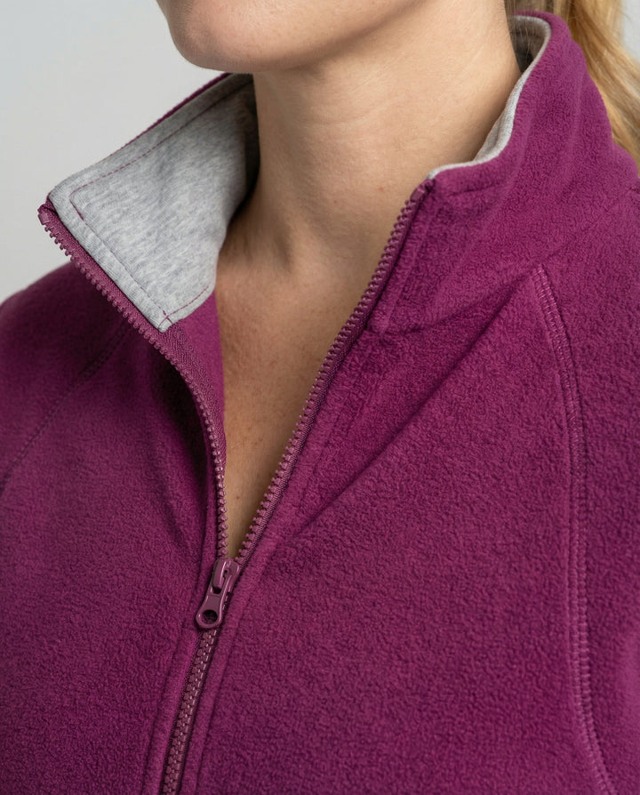 Veste Polaire Femme – Col Montant Zippé