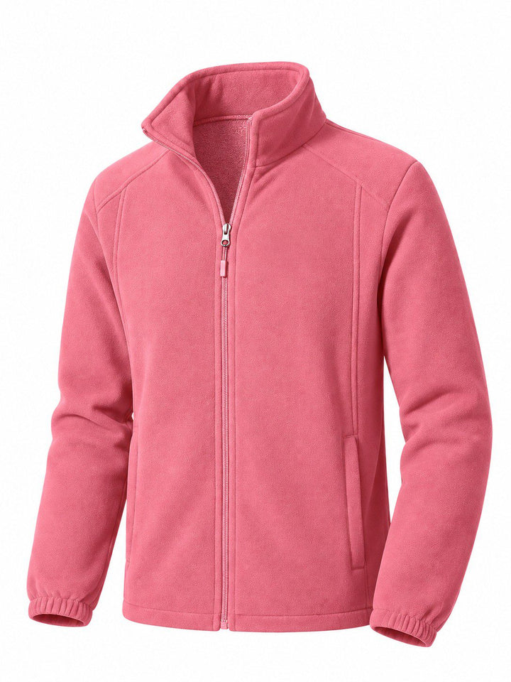Veste Polaire Femme Épaisse Zippée Col Montant