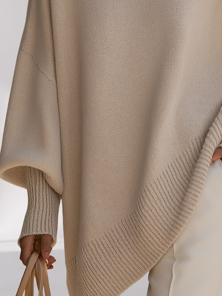 Poncho Oversize en Maille Femme