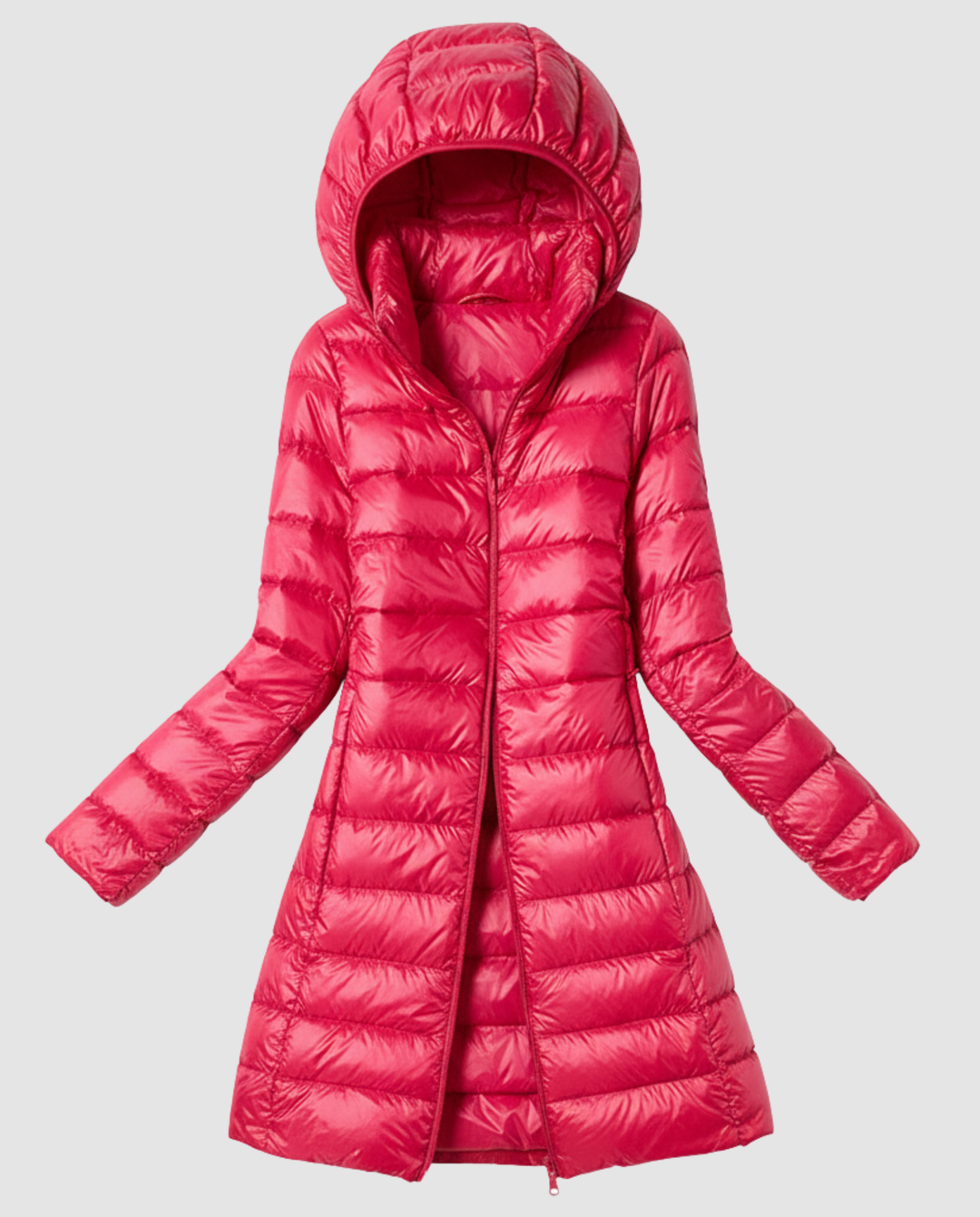 Femme Doudoune Ultra-Légère – Capuche Amovible & Coupe Ajustée