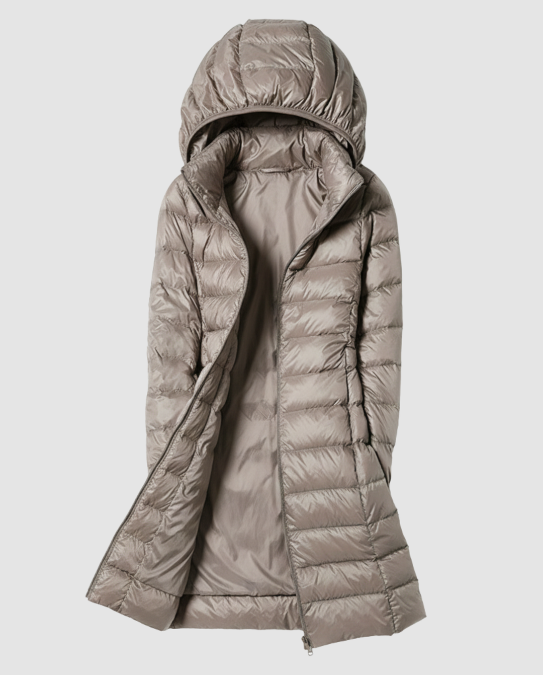 Femme Doudoune Ultra-Légère – Capuche Amovible & Coupe Ajustée
