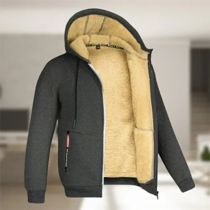 Hommes Veste D'hiver Chaude À Fermeture Éclair | Capuche