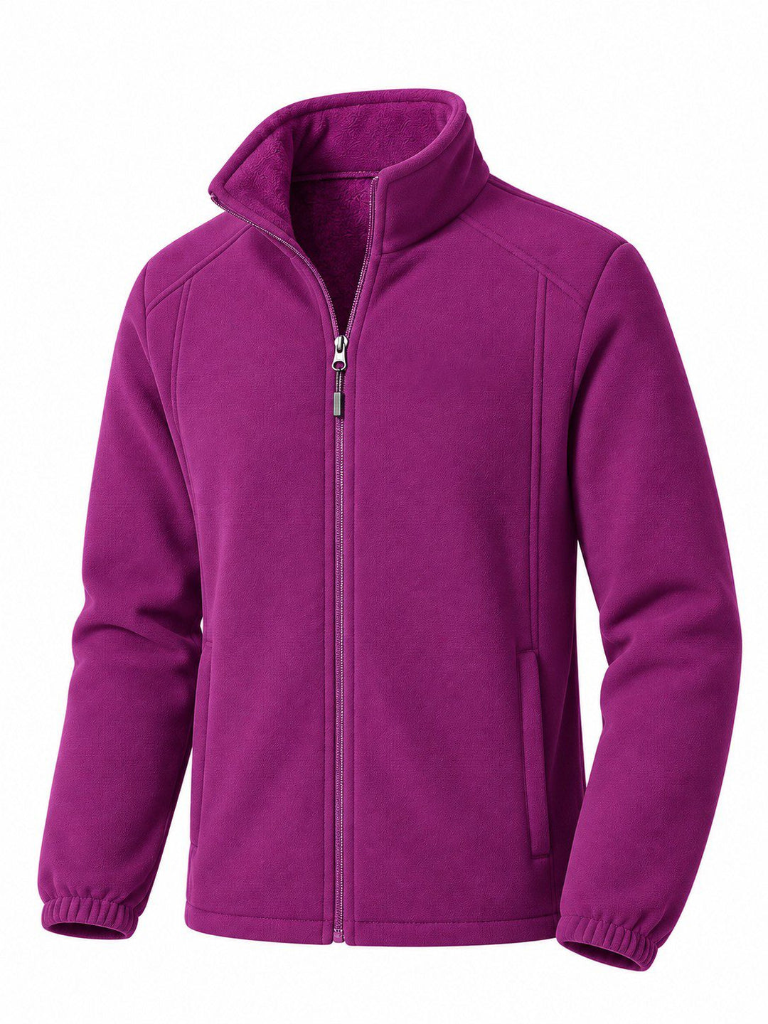 Veste Polaire Femme Épaisse Zippée Col Montant
