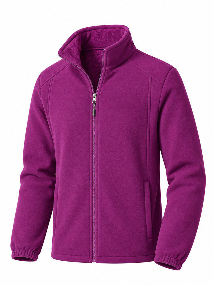 Veste Polaire Femme Épaisse Zippée Col Montant