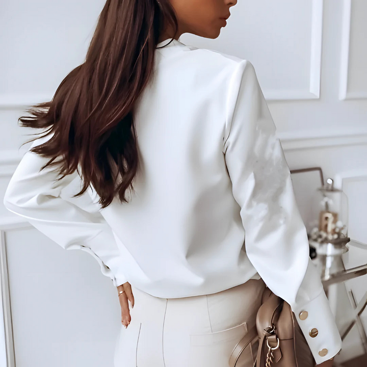 Femmes Chemise À Manches Longues Boutonnées | Elegant