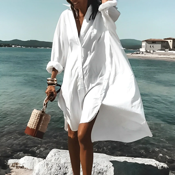 Dianne | Robe Polo à Manches Longues Pour Femmes