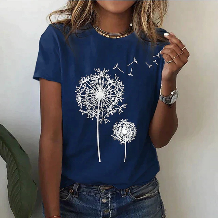 Femmes T-shirt À Manches Courtes Imprimé | Décontracté