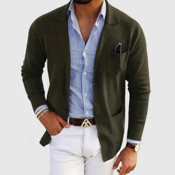 Hommes À Boutons Blazer | Chaud