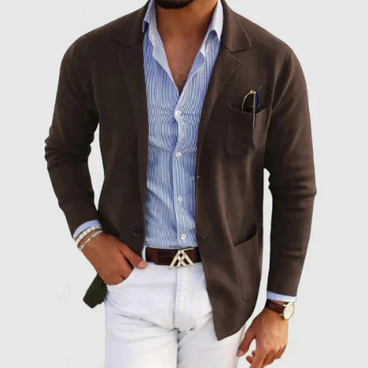 Hommes À Boutons Blazer | Chaud