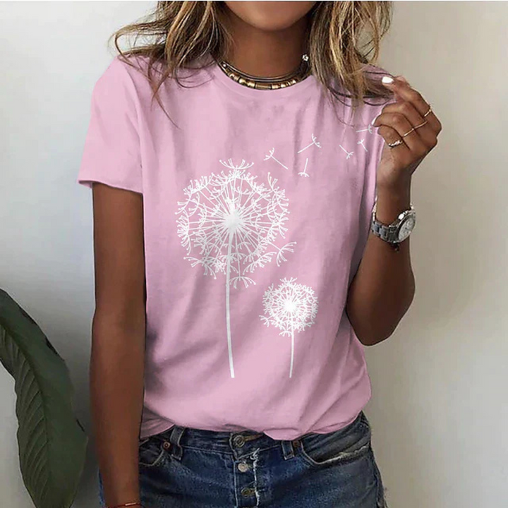 Femmes T-shirt À Manches Courtes Imprimé | Décontracté