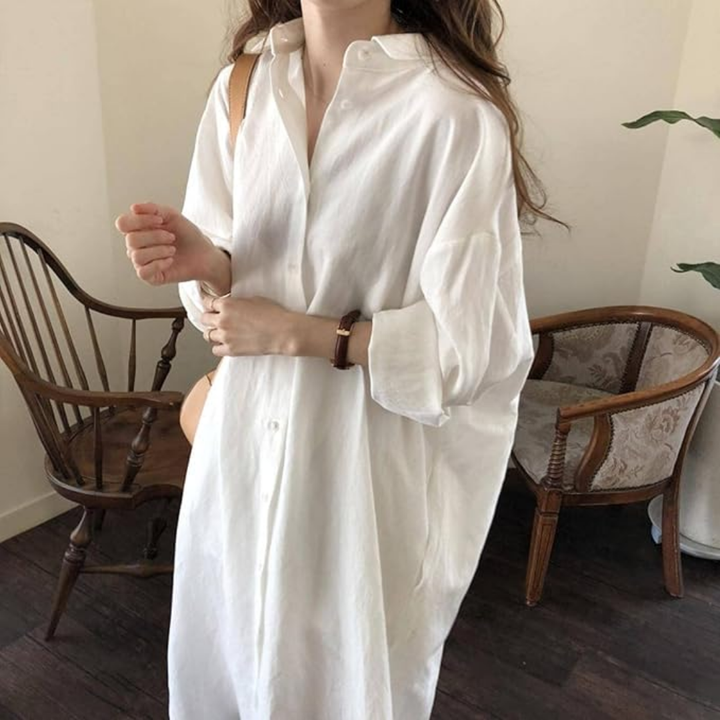 Dianne | Robe Polo à Manches Longues Pour Femmes