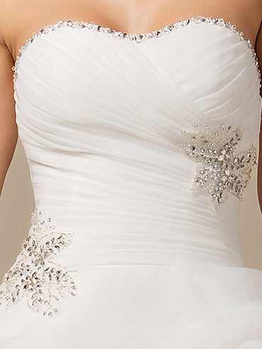 Robe De Mariée Pour Invitée Blanche Pour Femme Avec Décolleté Bustier | Maxi