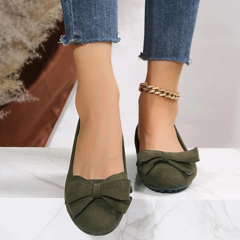 Chaussures Plates À Nœuds Pour Femmes | Confortable