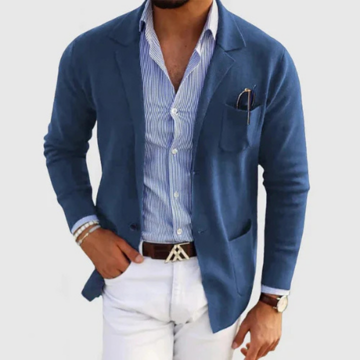 Hommes À Boutons Blazer | Chaud