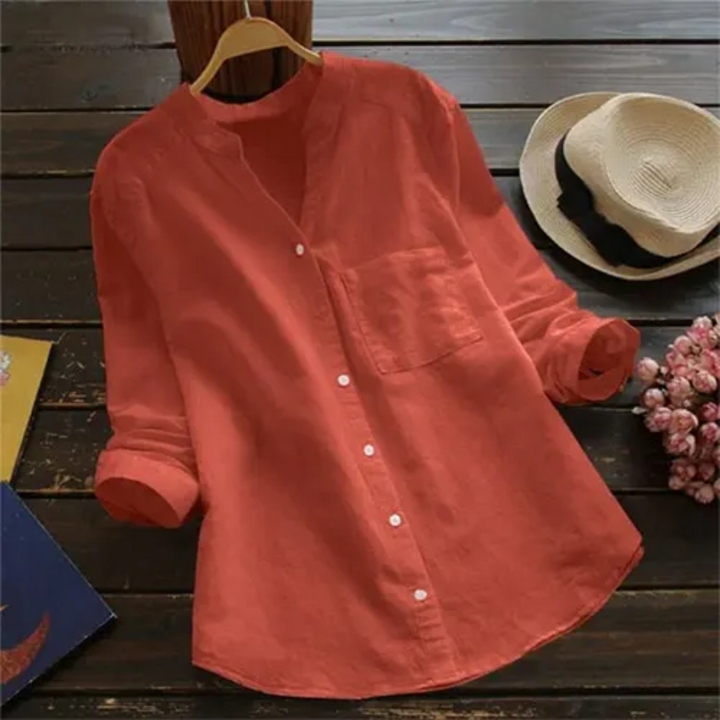 Femmes Chemise Boutonnée À Manches Longues | L'été