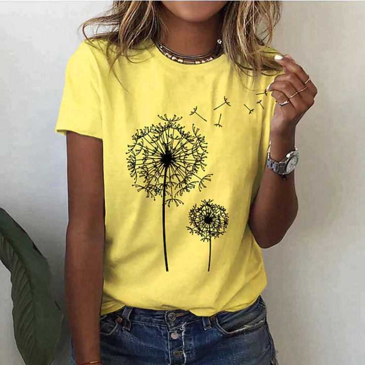 Femmes T-shirt À Manches Courtes Imprimé | Décontracté