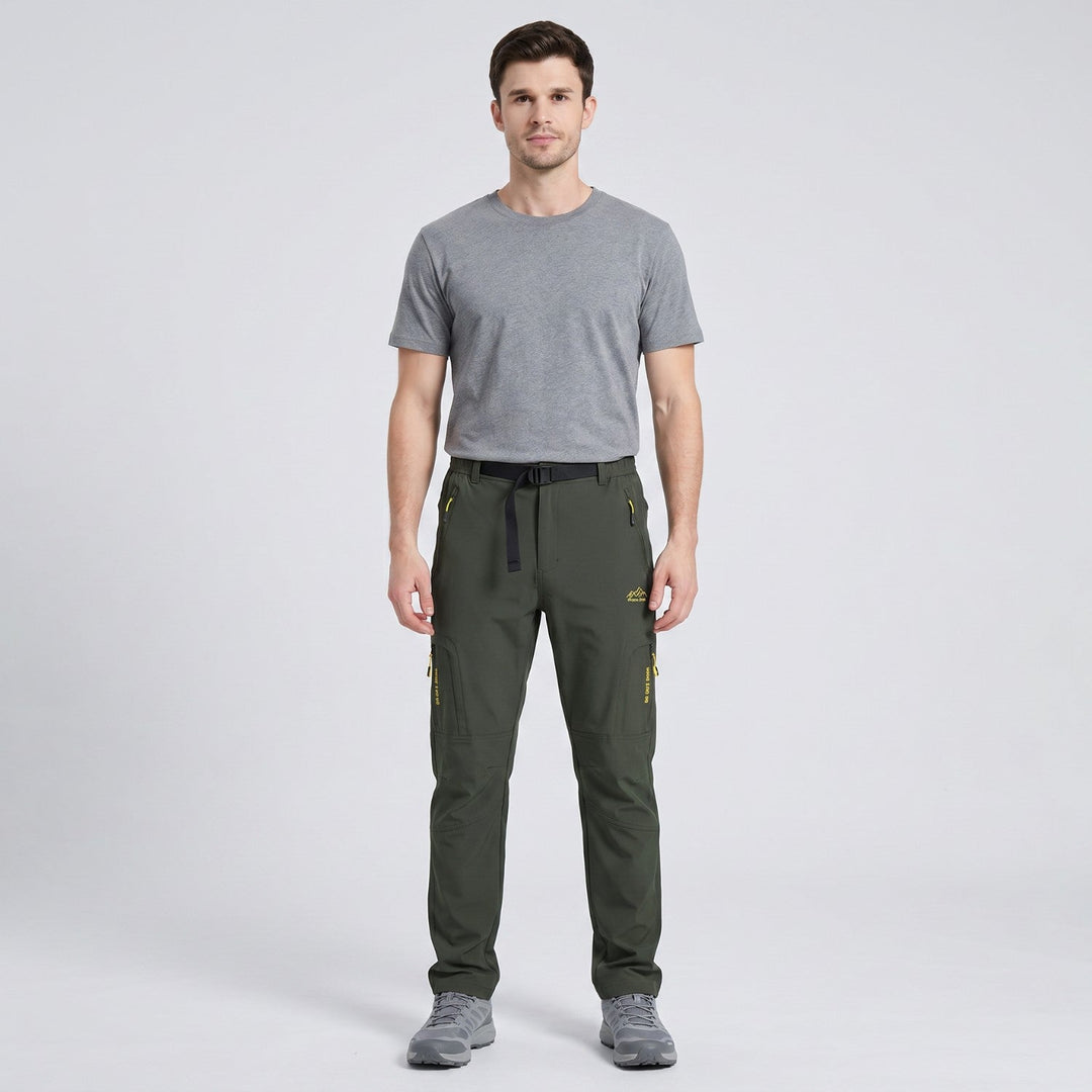 Pantaloni da trekking da uomo leggeri, ad asciugatura rapida ed elasticizzati