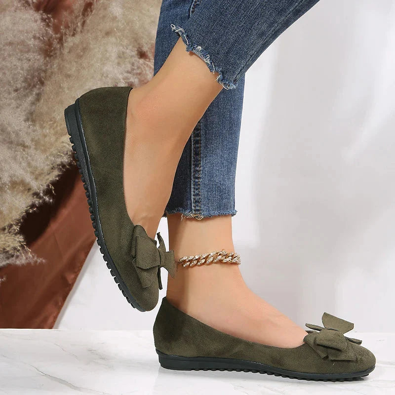 Chaussures Plates À Nœuds Pour Femmes | Confortable