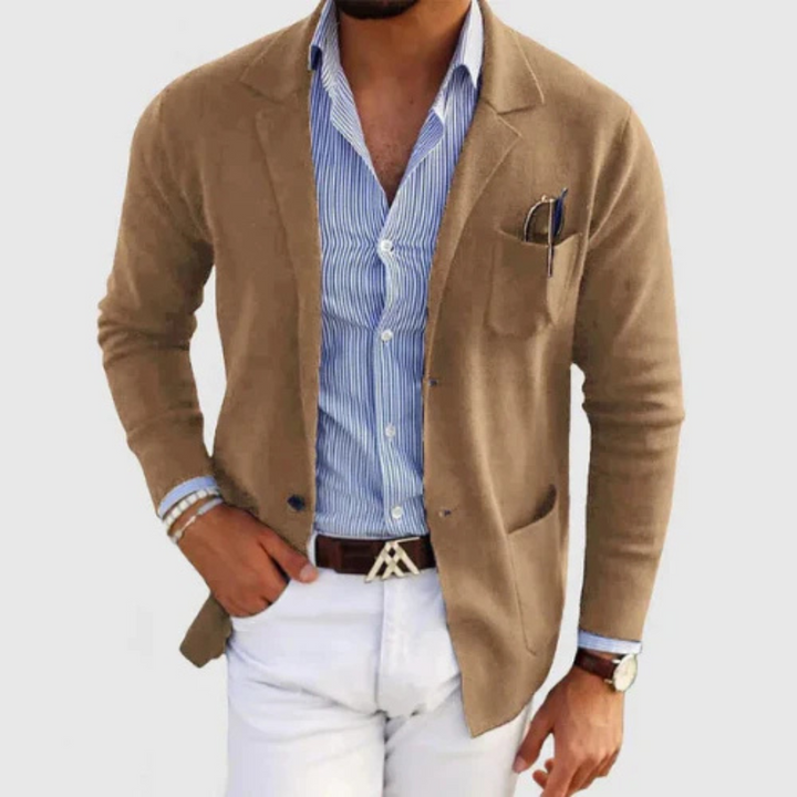 Hommes À Boutons Blazer | Chaud
