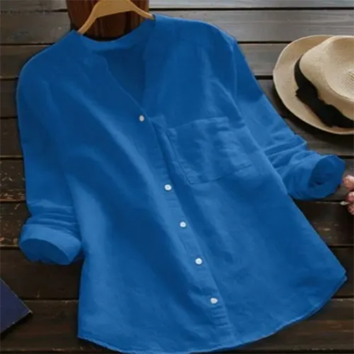 Femmes Chemise Boutonnée À Manches Longues | L'été