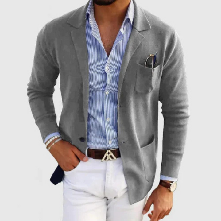 Hommes À Boutons Blazer | Chaud