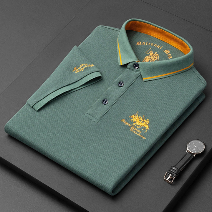 Pjay | Polo Chemise La Moitié Bouton Pour Homme