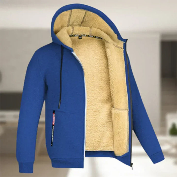 Hommes Veste D'hiver Chaude À Fermeture Éclair | Capuche