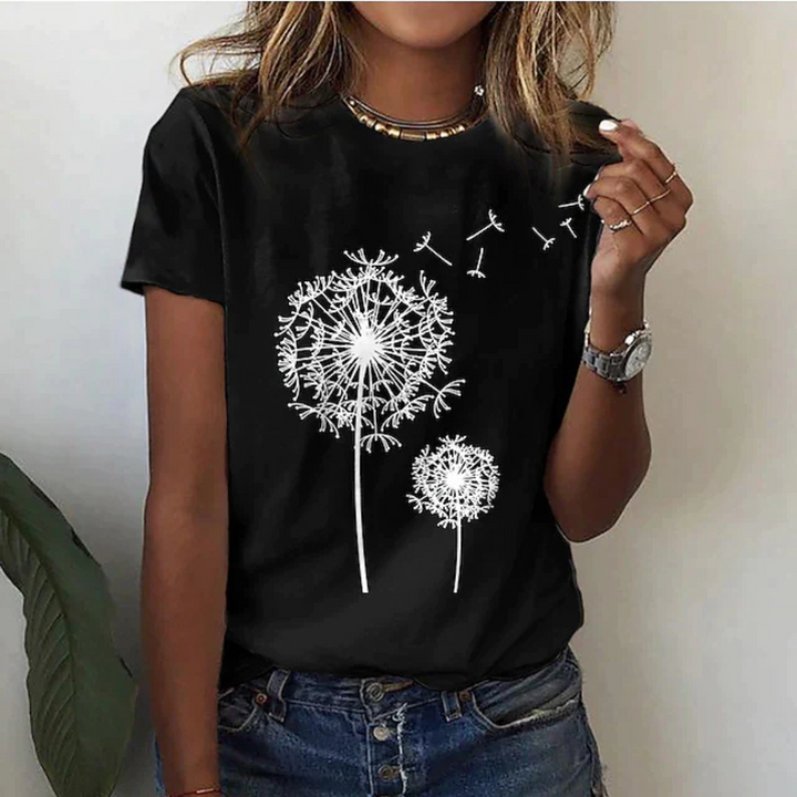 Femmes T-shirt À Manches Courtes Imprimé | Décontracté