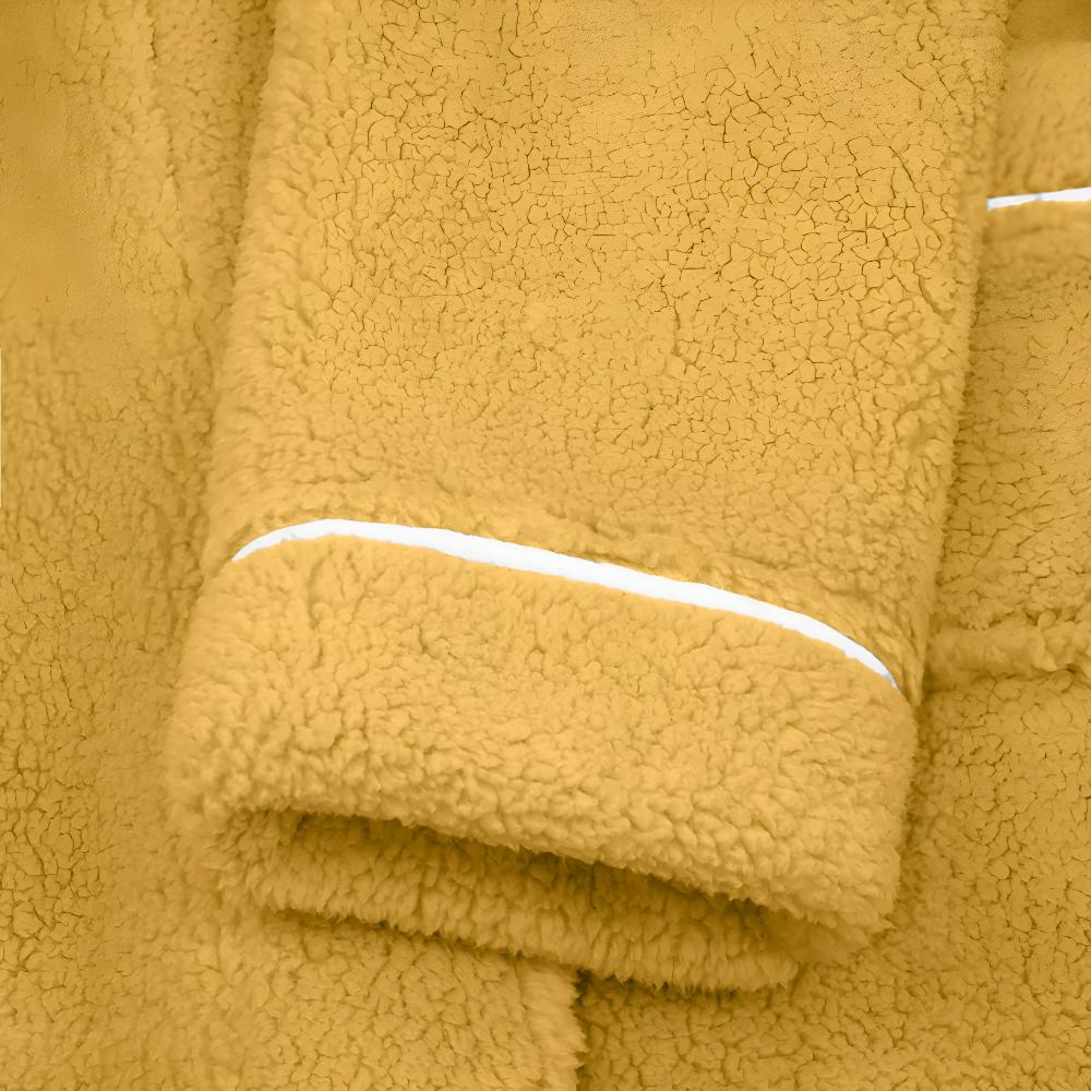 Peignoir Sherpa Unisexe – Col Châle et Ceinture