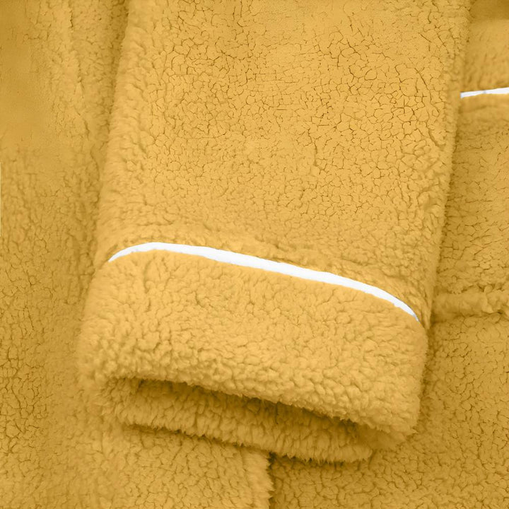 Peignoir Sherpa Unisexe – Col Châle et Ceinture