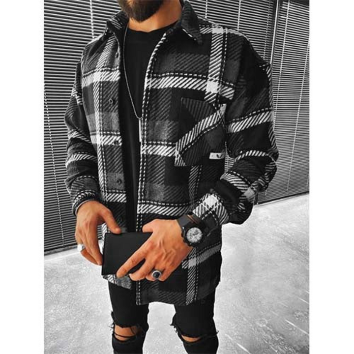 Hommes Chemise Chaude À Boutons | Manches Longues