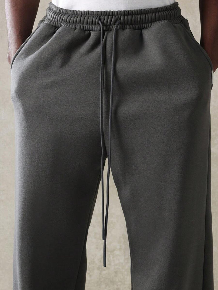 Oversize-Herren-Trainingsanzug mit Kapuze aus Fleece und weiter Hose