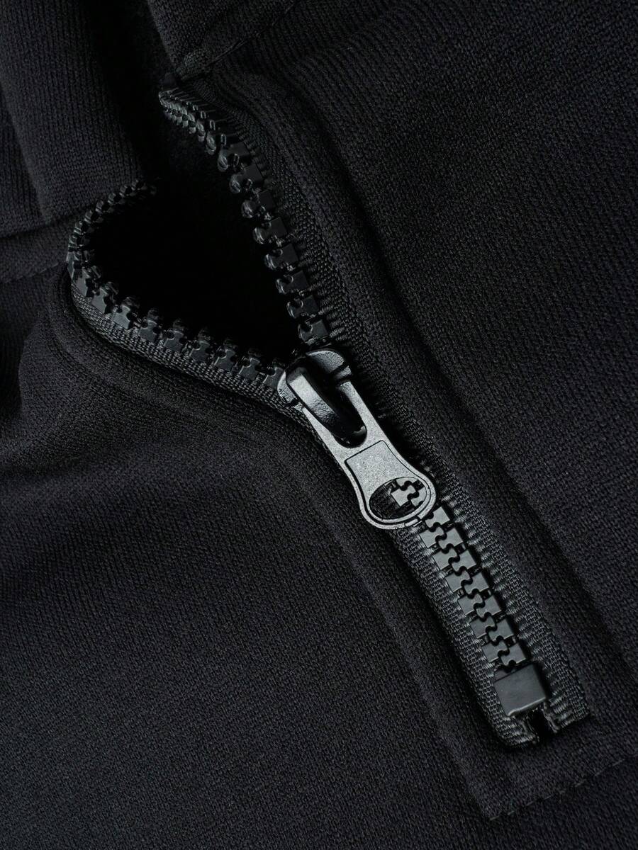 Herren-Trainingsanzug mit Kapuze und halbem Reißverschluss sowie Hose mit Kordelzug