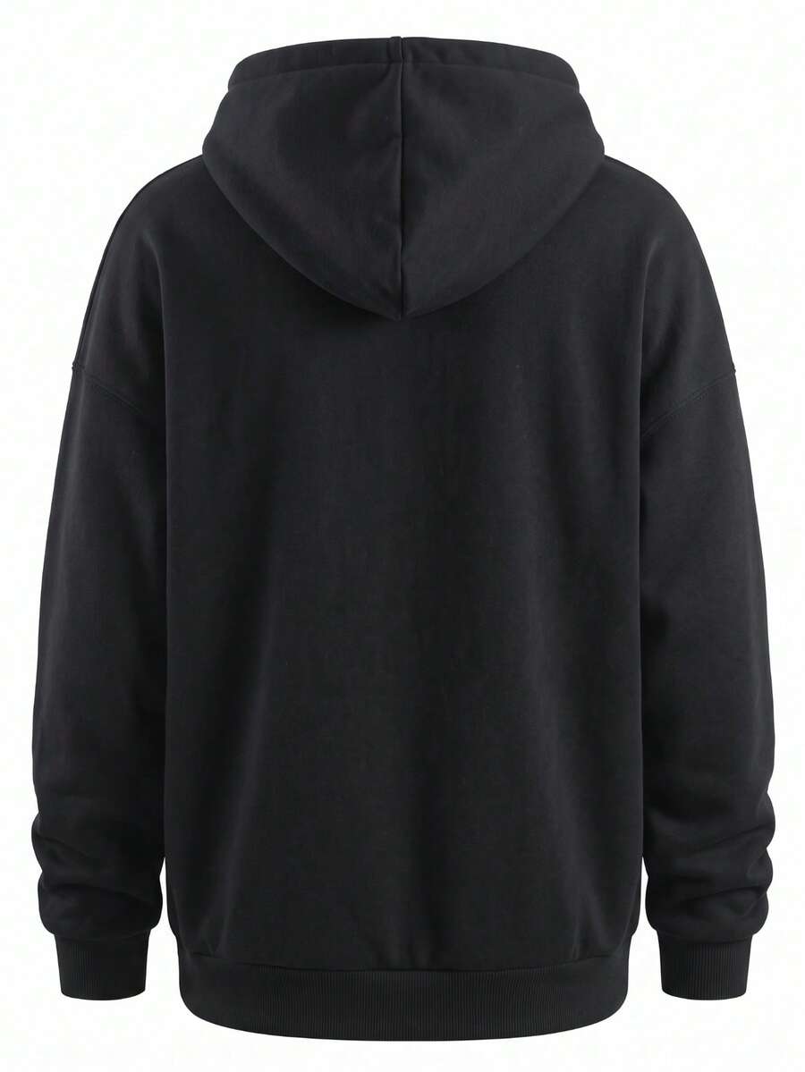 Men’s zip-up hoodie with drawstring and front pockets