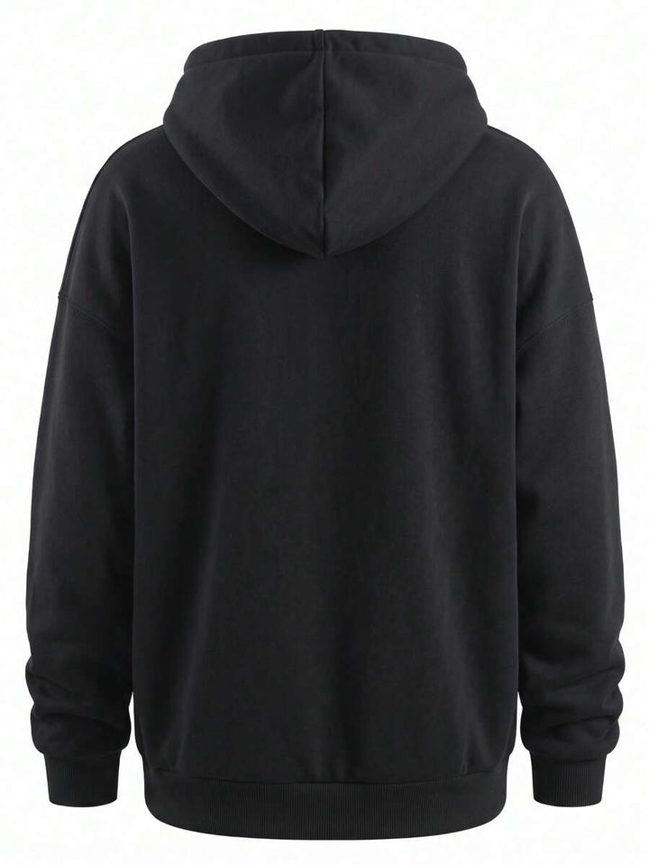 Men’s zip-up hoodie with drawstring and front pockets