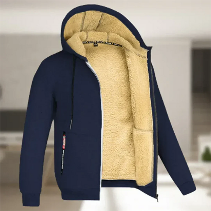 Hommes Veste D'hiver Chaude À Fermeture Éclair | Capuche