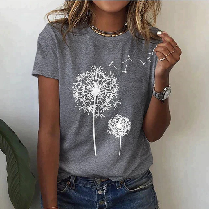 Femmes T-shirt À Manches Courtes Imprimé | Décontracté
