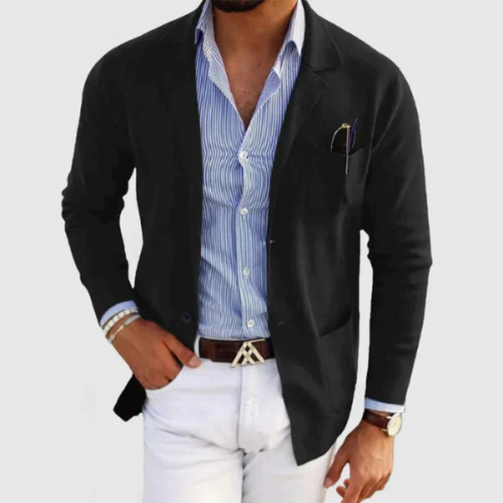 Hommes À Boutons Blazer | Chaud