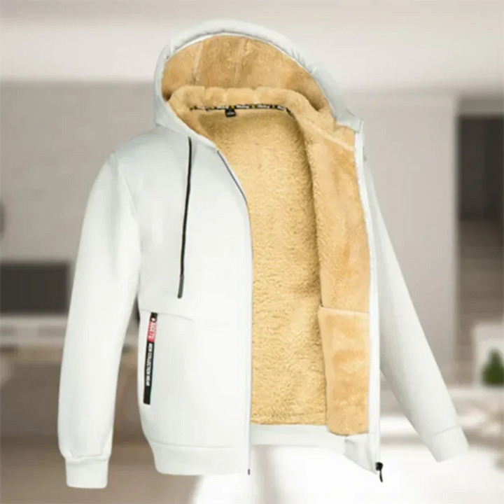 Hommes Veste D'hiver Chaude À Fermeture Éclair | Capuche