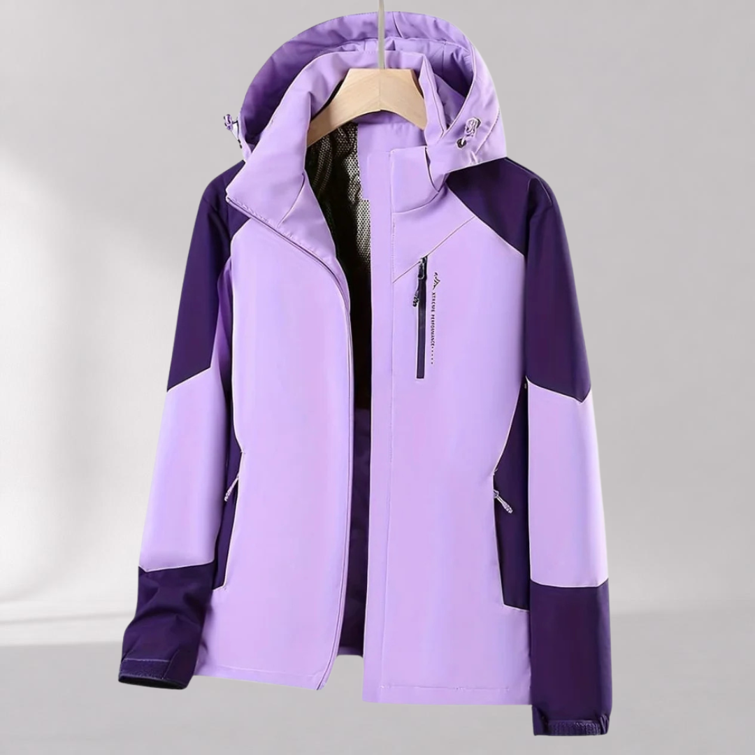 Veste Outdoor Colorblock à Capuche Femme