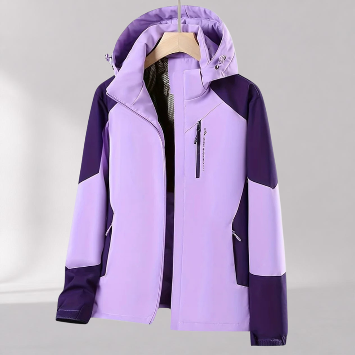 Veste Outdoor Colorblock à Capuche Femme