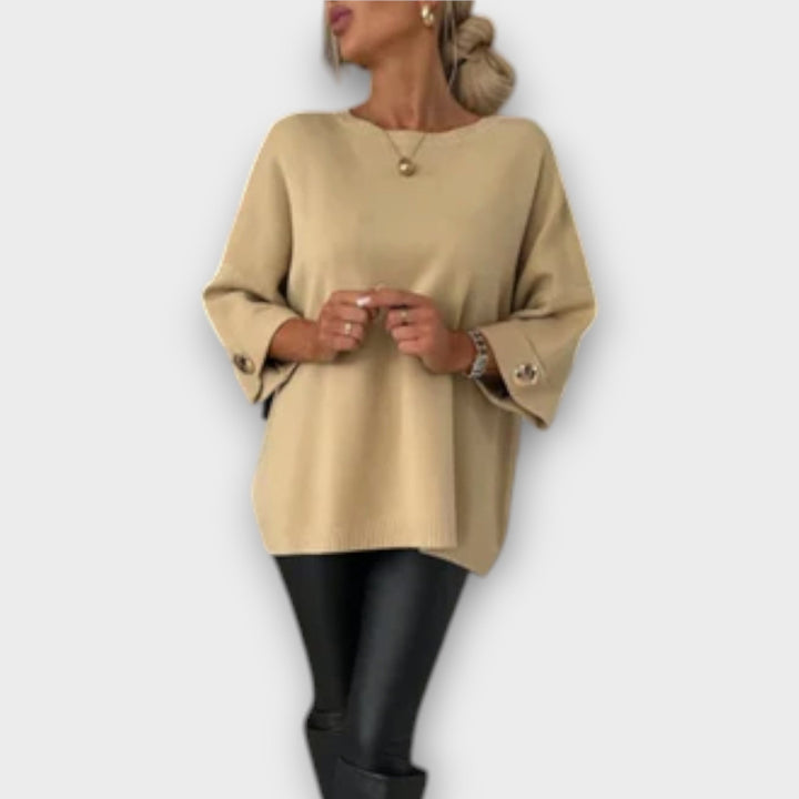 Blouse Blanche en Maille – Coupe Ajustée Élégante